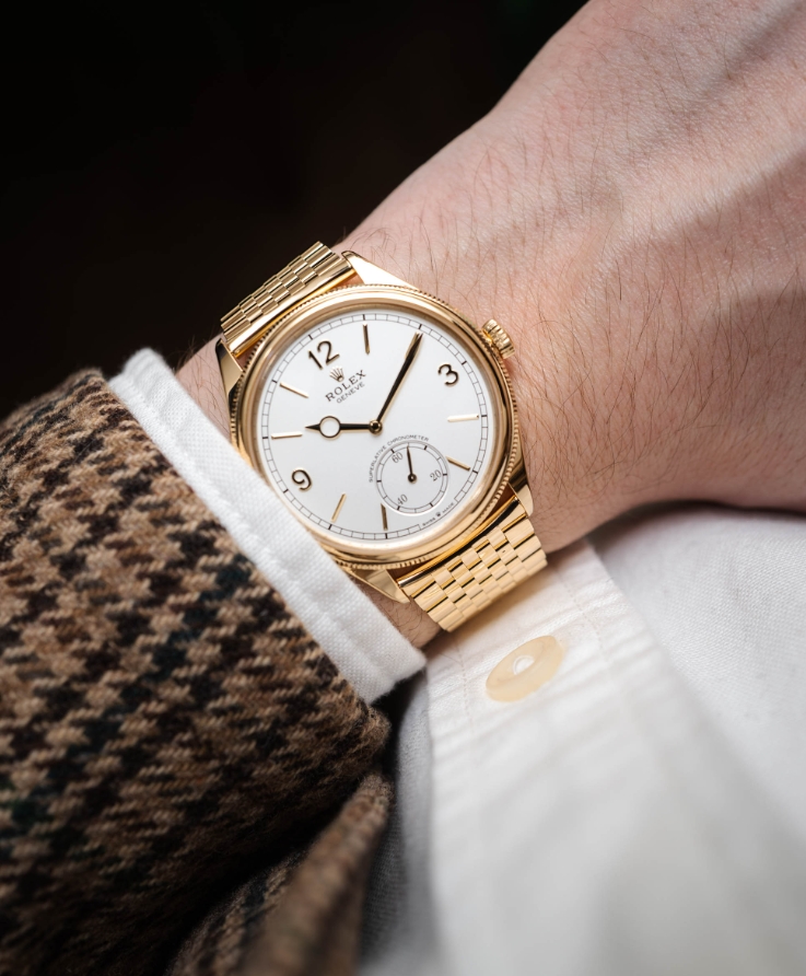 The Yellow-Gold Top UK Replica Rolex Perpetual 1908 Settimo Bracelet Watches Are Lavishly Good