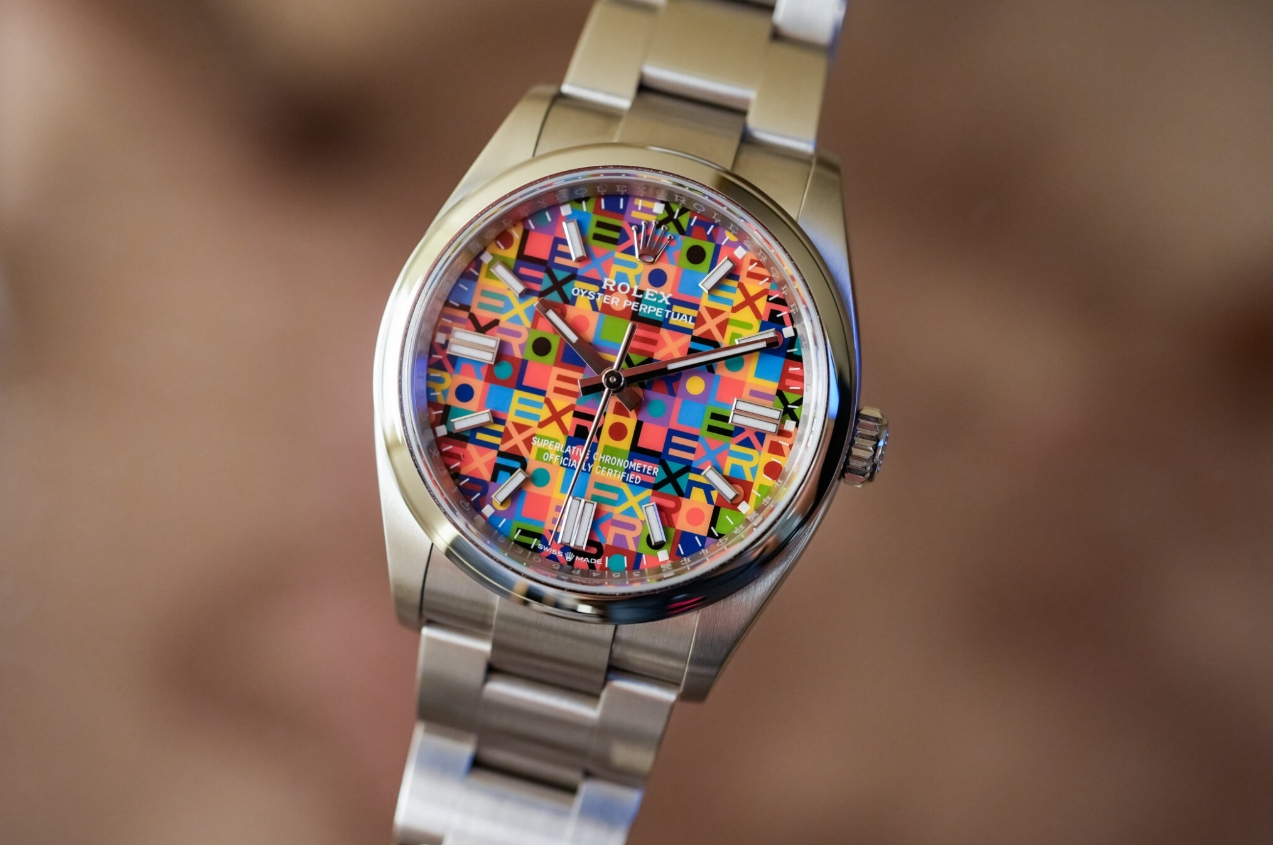 The 1:1 UK Replica Rolex Oyster Perpetual 36 Watches With Multicoloured Jubilee Dials
